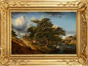 Grand Chene Au Bord De L"eau by Jules Andre