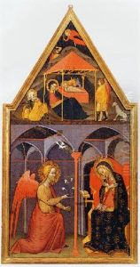 Annunciazione E Nativita by Andrea Vanni