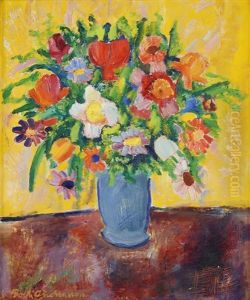 Blomsterstilleben by Folke Andreasson