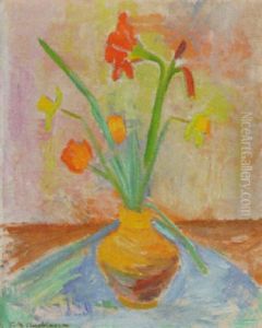 Blomsterstilleben by Folke Andreasson