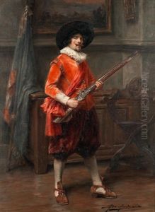 Cavalier Holding A Musket