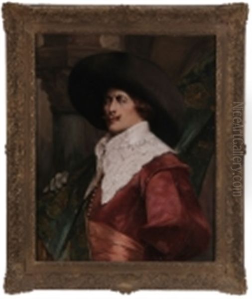 Portrait Of A Cavalier With A Banner - view 1