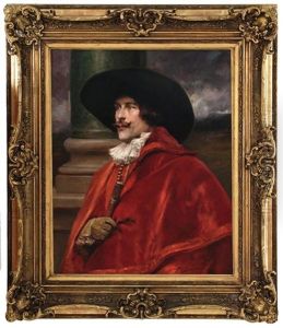 Portrait Of Cavalier In Red by Alex De Andreis