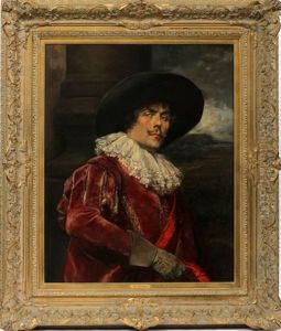 Portrait Of A Cavalier In A Red Coat by Alex De Andreis