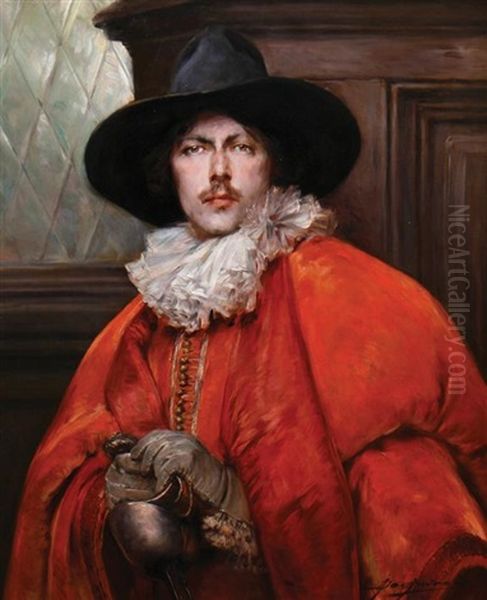 Cavalier With Moustache - view 1