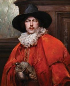 Cavalier With Moustache by Alex De Andreis
