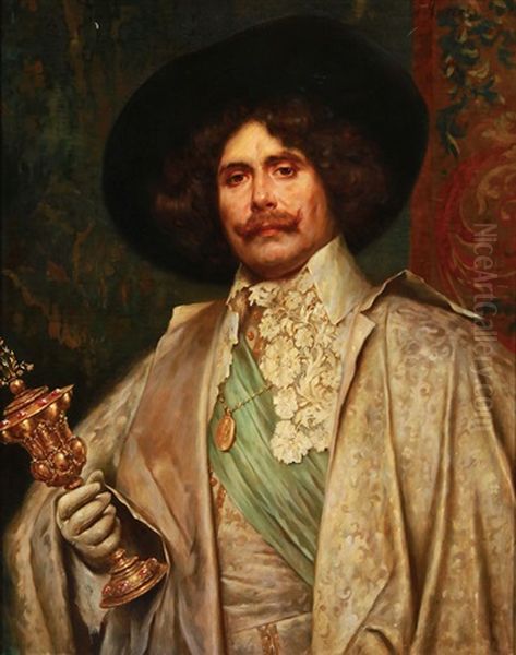 Cavalier With Covered Cup - view 1