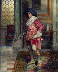 Portrait En Pied De Mousquetaire by Alex De Andreis