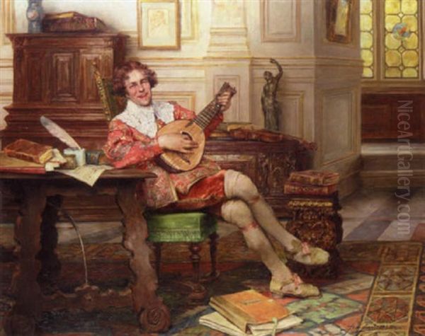 The Mandolin Player - view 1