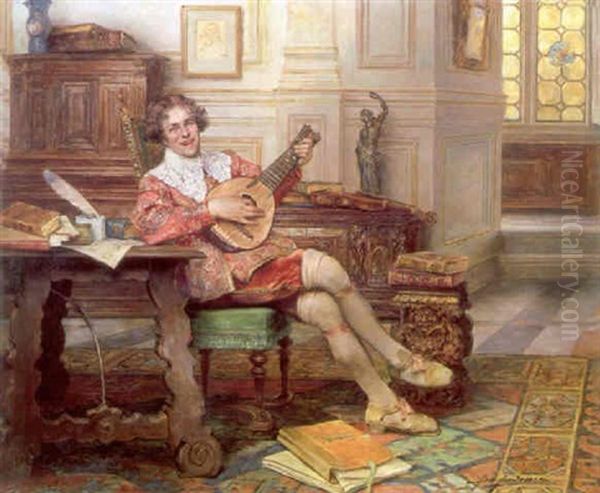 The Lute Player - view 1