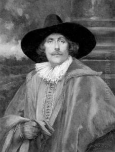 Portrait Of A Cavalier Holding A Glove