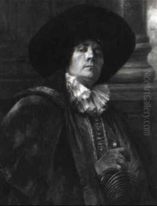 Portrait Eines Herrn In Historischem Kostum by Alex De Andreis