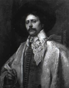 Portrait Eines Herrn In Historischem Kostume by Alex De Andreis