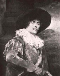 Cavalier In A Red Velvet Suit