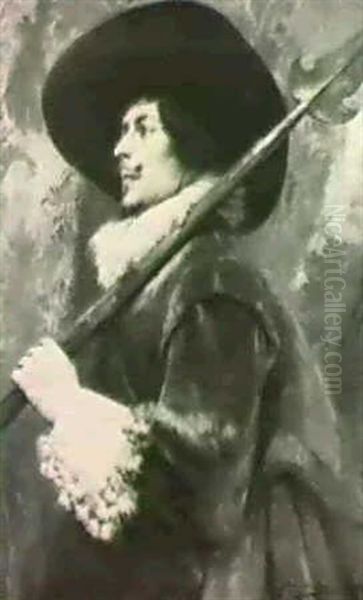 Soldier With Halbard - view 1