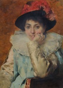 Girl In A Pink Plumed Hat Girl In A Pink Plumed Hat