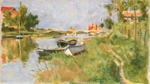 Barche Lungo Il Fiume Barche Lungo Il Fiume