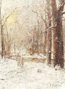 Verschneiter Wald Bei Barbizon by Ioan Andresscu