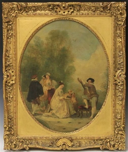 George Henry Andrews, Oil On Canvas With Plaque - view 1