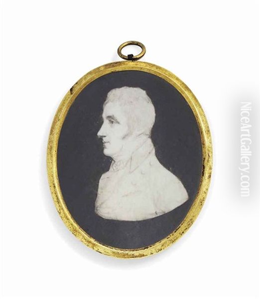 Henry Wellesley, 1st Baron Cowley (1773-1847), Almost In Profile To The Left, In Double-breasted Coat, Tied Cravat - view 1