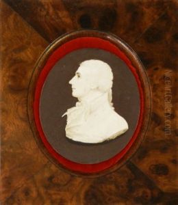 Portrait Of A Gentleman, Bust Length, Turned To The Left, Wearing Coat, Chemise, Stock And Cravat by Samuel Andrews