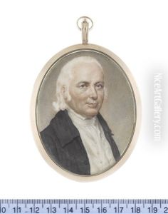 An Anglo-indian Gentleman, Wearing Black Coat, White Buttoned Waistcoat, Chemise And Stock by Samuel Andrews
