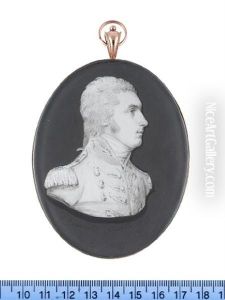 Lieutenant Colonel Matthew Merrick Shawe, Wearing Coat With Lace To The Button Holes, Epaulettes, Stock, His Hair Tied With A Ribbon Bow by Samuel Andrews