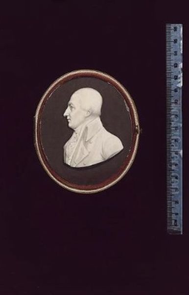 A Gentleman, Profile To The Left, Wearing Coat, Waistcoat And Frilled Chemise - view 1