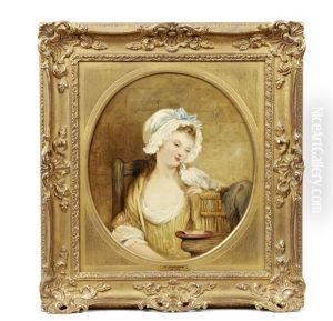 Young Girl And A Dove (in The Manner Of Greuze)