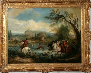 Hunting Party On Horseback