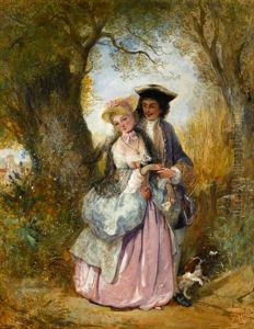 A Courting Couple by Henry Andrews