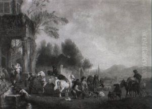 Hunting Party Returning To The Mansion