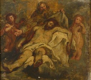 La Sainte Trinite, D'apres Rubens by Pierre Andrieu