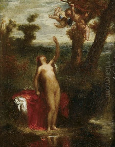 Nude Woman With Cherubs - view 1