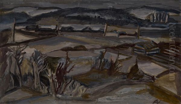 View Of Uzkovo In Winter - view 1
