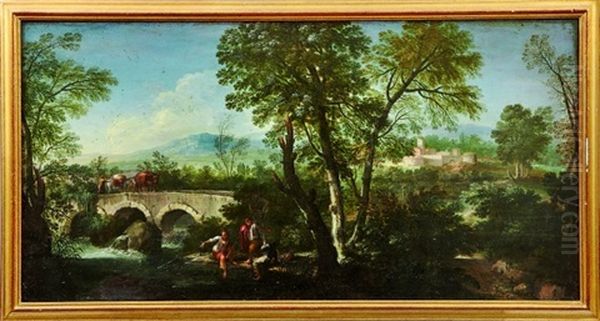 Italienische Landschaft Mit Personen - view 1