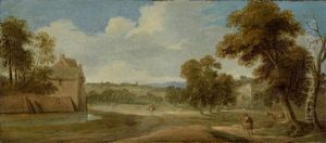 Weite Sudliche Landschaft by Paolo Anesi