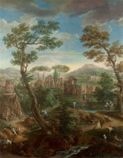 Paesaggio Con Vista Su Borghetto (+ 3 Others; 4 Works) - view 1