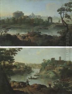 Rome, A View Of The Tiber