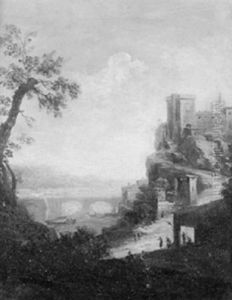 Figures By A Riverside Town Figures By A Riverside Town