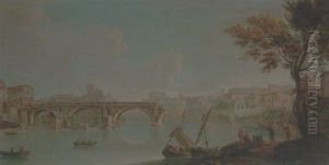 Rome, A View Of The Ponte Rotto On The Tiber Rome, A View Of The Ponte Rotto On The Tiber