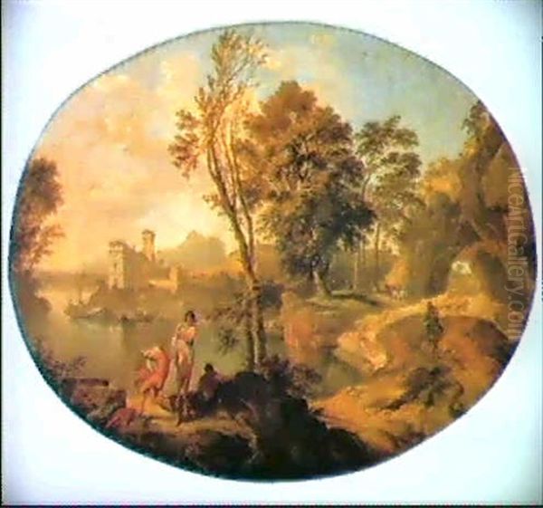 Paysage De Riviere Dans La Campagne Romaine - view 1
