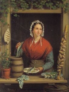 Die Fischverkauferin