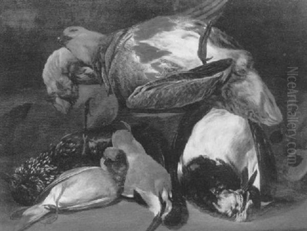 Nature Morte A La Becasse Et Au Perdreau - view 1