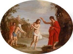 Die Taufe Christi Im Jordan by Filippo d' Angeli