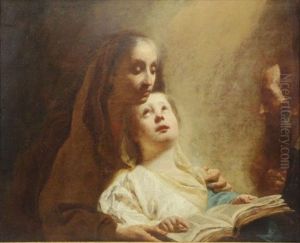 The Education Of The Virgin by Giuseppe Angeli