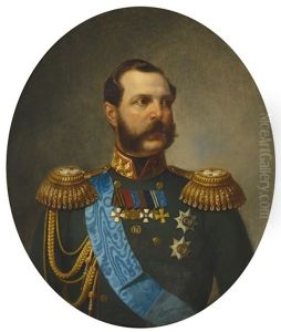Portrait Of Alexander Ii Of Russia by Baron Heinrich von Angeli