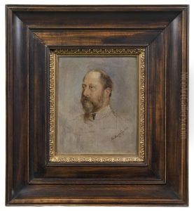 Konig Edward Vii., Portratstudie by Baron Heinrich von Angeli