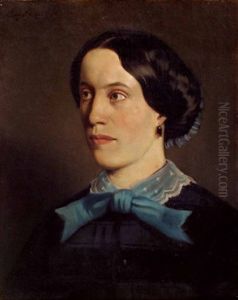 Portrait Von Pauline, Geborene Preys by Baron Heinrich von Angeli