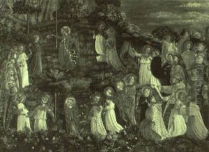 Saints In A Garden by Fra Angelico